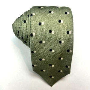 Burberry Green Polka Dot Tie